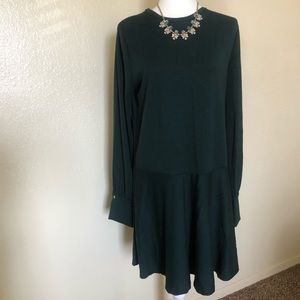 Zara green swing dress